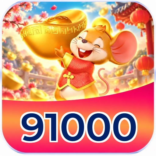 Interface da plataforma 91000 mostrando slots populares e bônus de boas-vindas